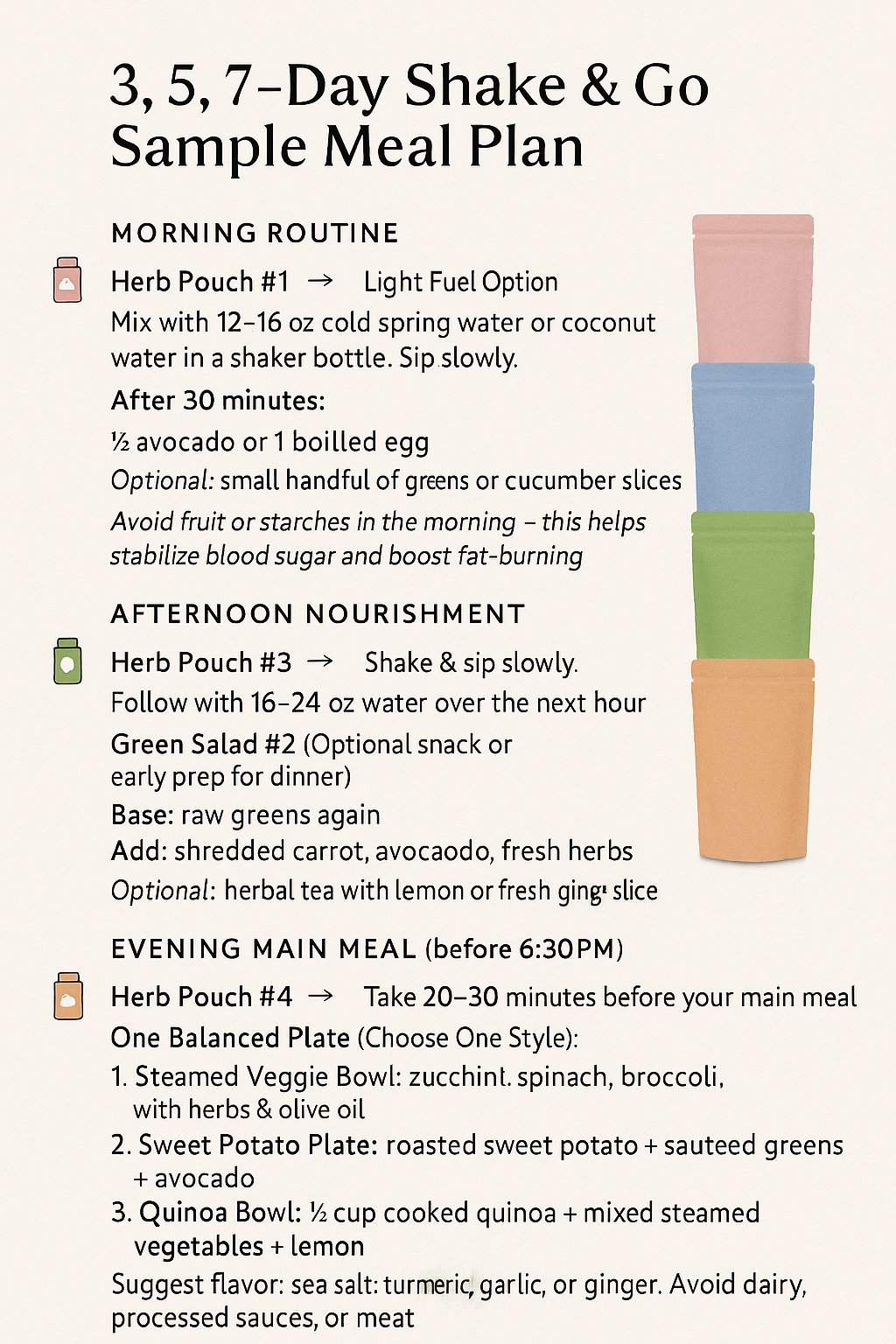Shake and Go Botanical Pouch