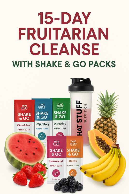 🍓 15-Day Fruitarian Cleanse with Shake & Go Packs